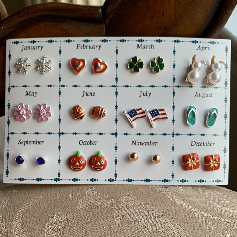 Festive Monthly Earring Collection